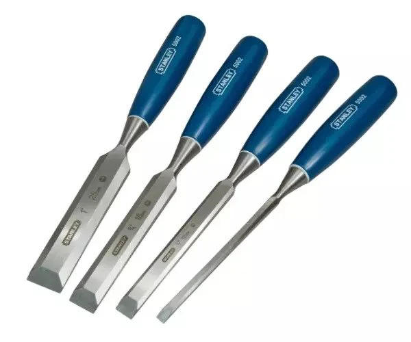 Stanley 5002 Bevel Edge Chisel Set, 4 Piece