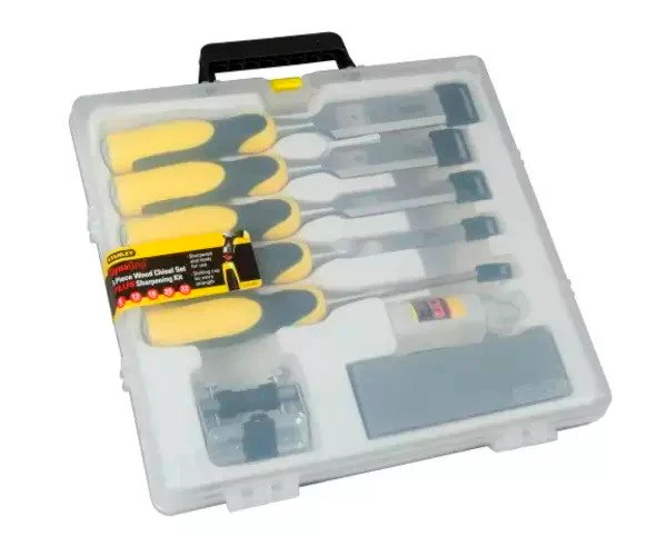 Stanley DYNAGRIP™ Chisel with Strike Cap Set, 5 Piece + Accessories