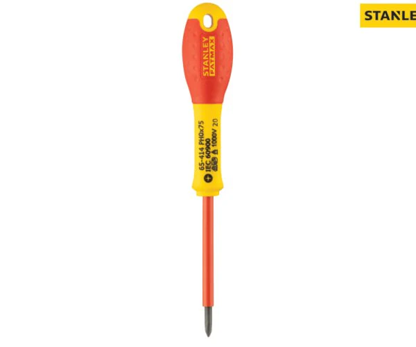 Stanley FatMax® VDE Insulated Screwdriver Phillips Tip PH0 x 75mm - Image 2