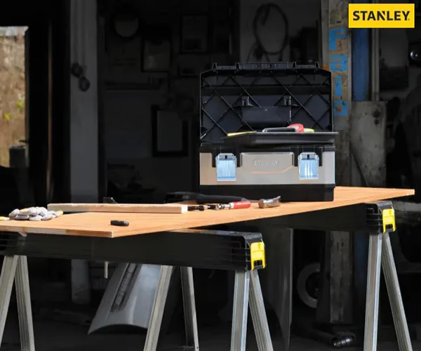 Stanley Folding Metal Leg Sawhorses (Twin Pack) - Image 6