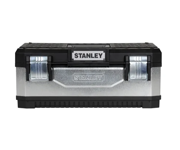Stanley Galvanised Metal Toolbox 58cm (23in) - Image 2