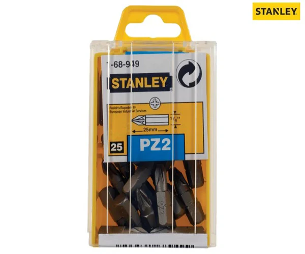 Stanley Pozidriv Bits PZ2 x 25mm (Box 25) - Image 2
