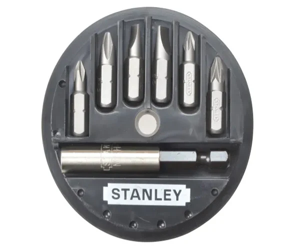 Stanley Slotted/Phillips/Pozidriv Insert Bit Set, 7 Piece