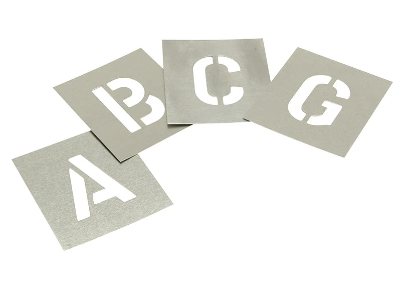 Stencils Set of Zinc Stencils - Letters 3in