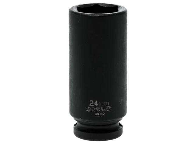Teng Deep Impact Socket Hexagon 6-Point 1/2in Drive 24mm - Image 2