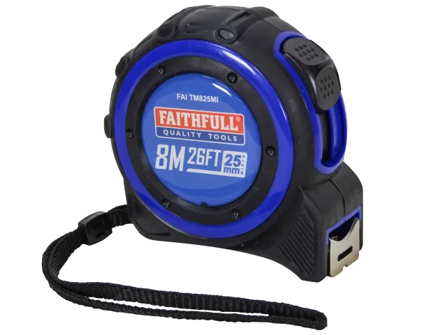 Faithfull Trade Tape Measure 8m/26ft (Width 25mm) - Image 3