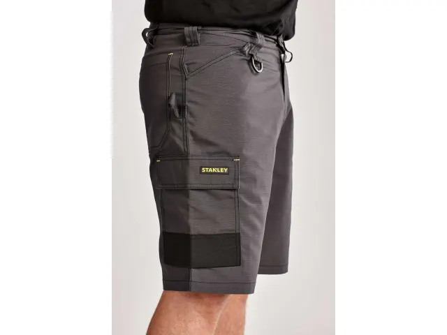 STANLEY® Clothing Tucson Cargo Shorts Grey Rip-Stop Waist 30in