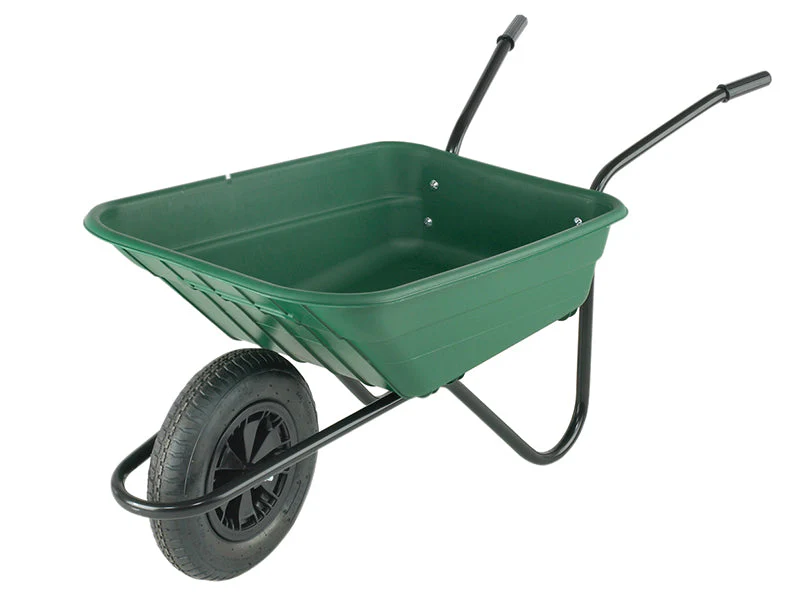 Walsall  90L Green Polypropylene Wheelbarrow