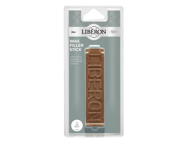 Liberon Wax Filler Stick 21 Light Walnut 50g - Image 2
