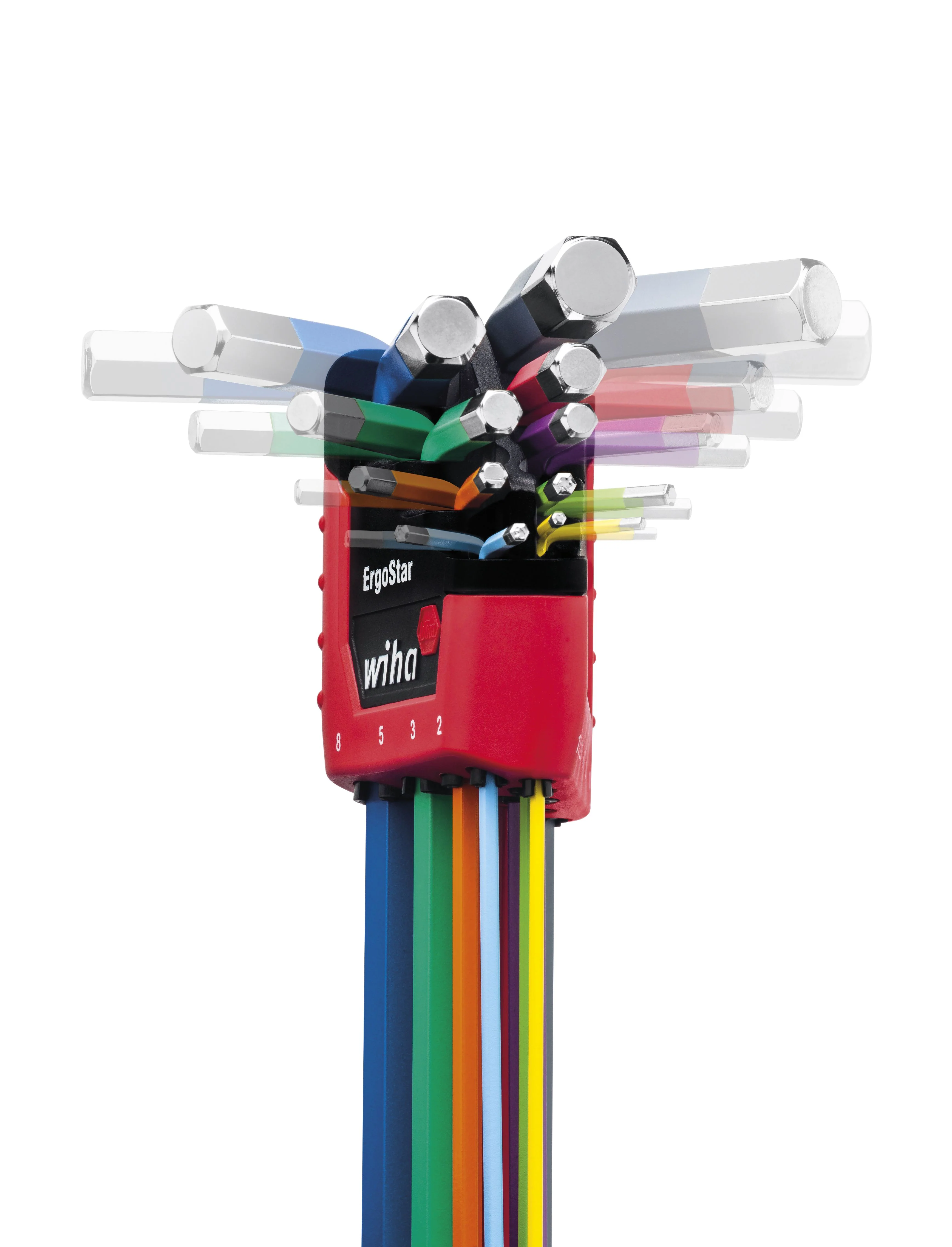 Wiha ErgoStar MagicRing® Colour Hex Ball End L-key Set, 9 Piece - Image 4